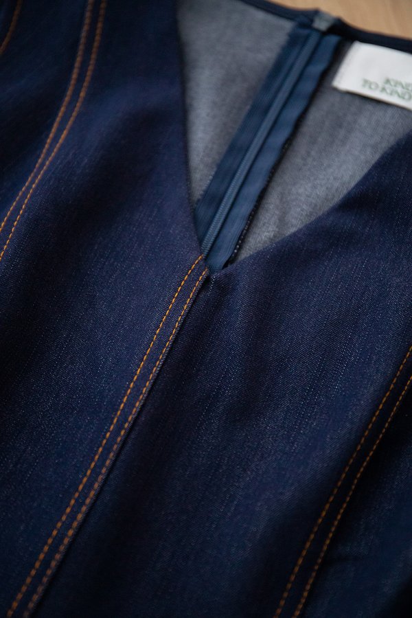 Jose Dress In Blue Wash