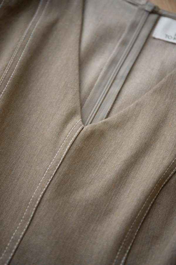 Jose Dress In Taupe Wash
