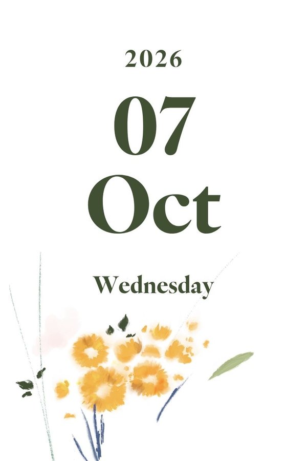 2026 October 7th (Wednesday)