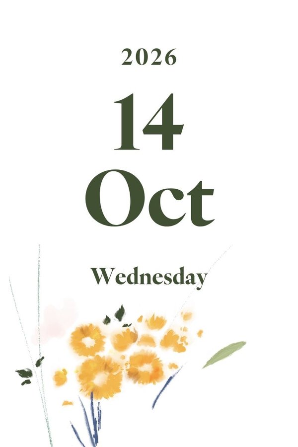 2026 October 14th (Wednesday)
