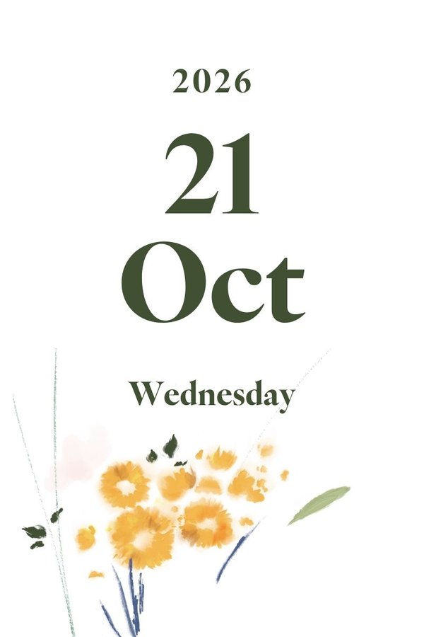 2026 October 21st (Wednesday)