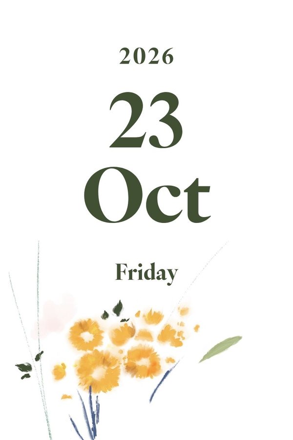 2026 October 23rd (Friday)