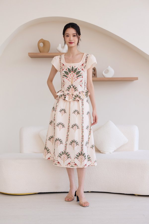 Bertha Skirt In Tropical Prints