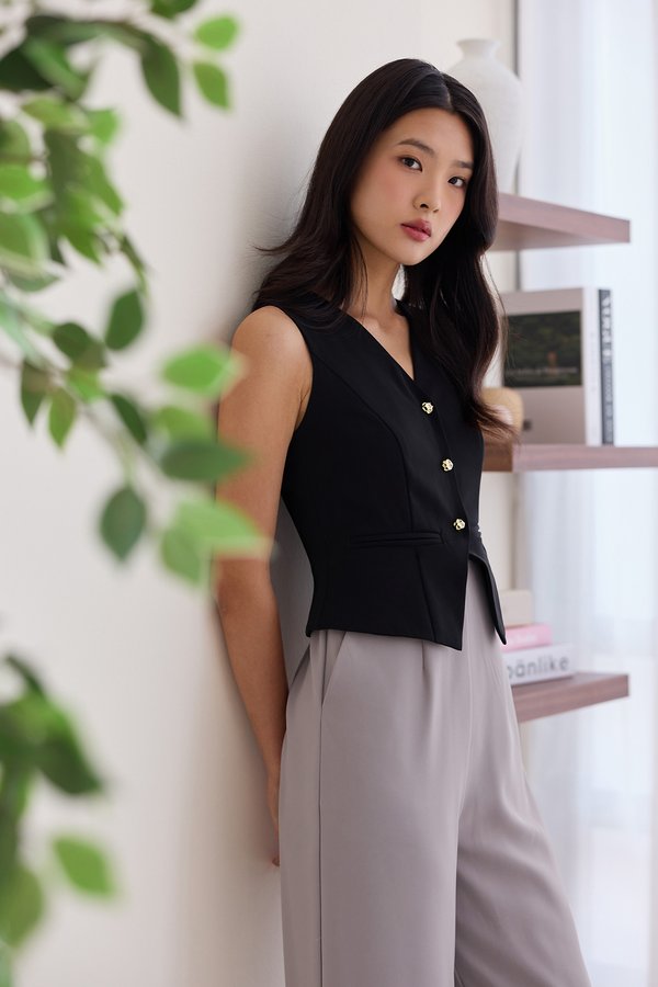 Jenith Romper In Black Grey