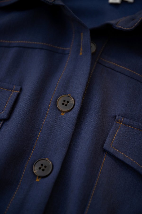 Charlyn Dress In Denim Blue