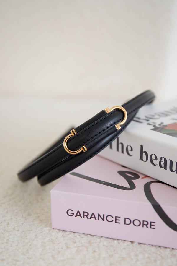 Horsebit Belt In Classic Black