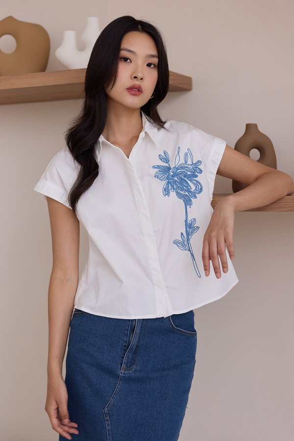 Paloma Top In Classic White