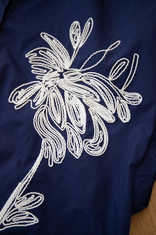 Paloma Top In Navy Blue