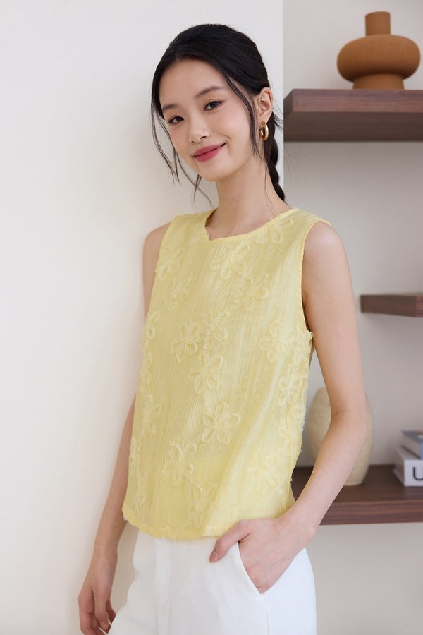 Stellar Top In Butter Yellow