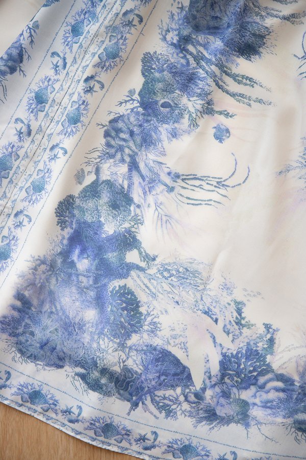 Liane Dress In Blue Porcelain