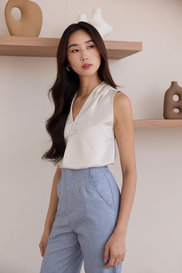 Mason Top In Ivory Champagne
