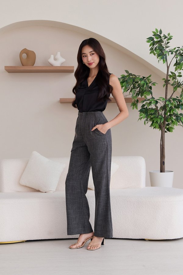 Sander Pants In Black Tweed