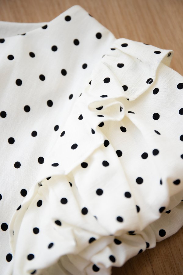 Solea Dress In Cream Dots