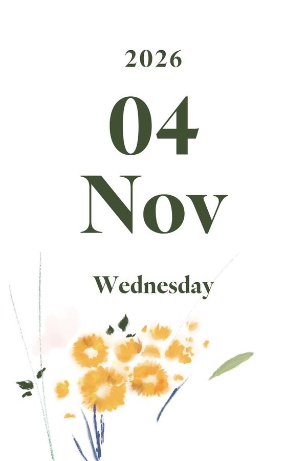 2026 November 4th (Wednesday)