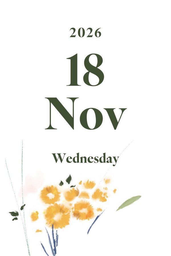 2026 November 18th (Wednesday)