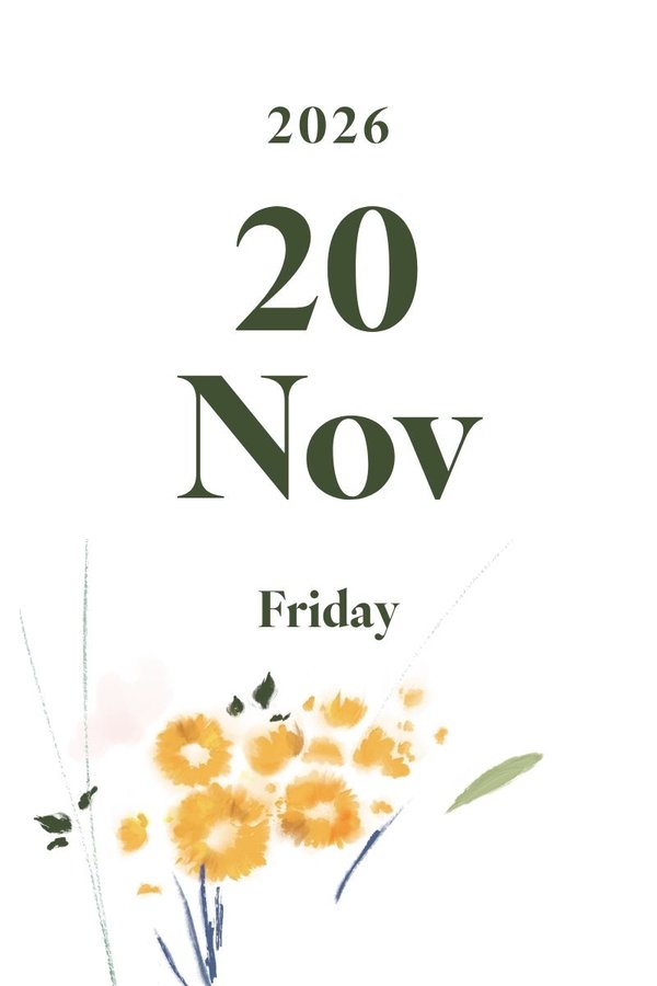 2026 November 20th (Friday)