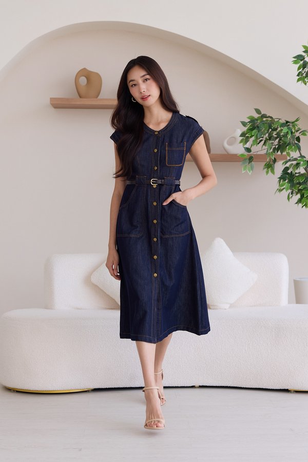 Aylin Dress In Dark Wash