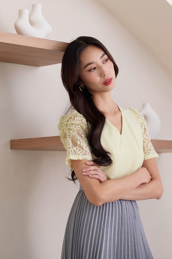 Katy Top In Lemon