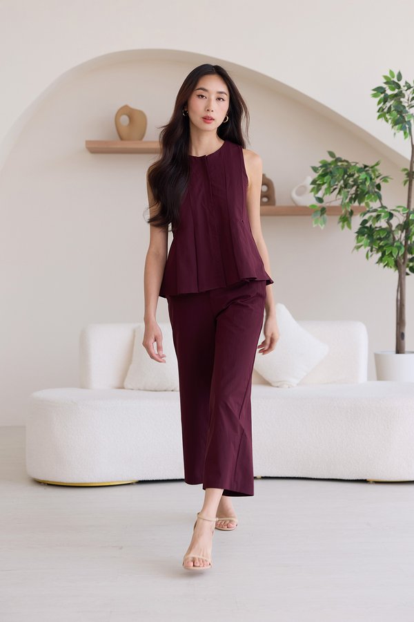 Ashton Culottes In Merlot