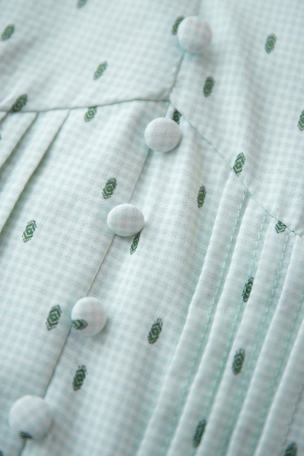 Ava Dress In Seafoam Checks