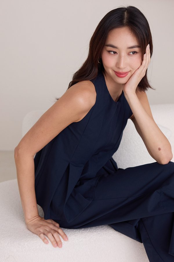 Bristol Top In Navy Blue
