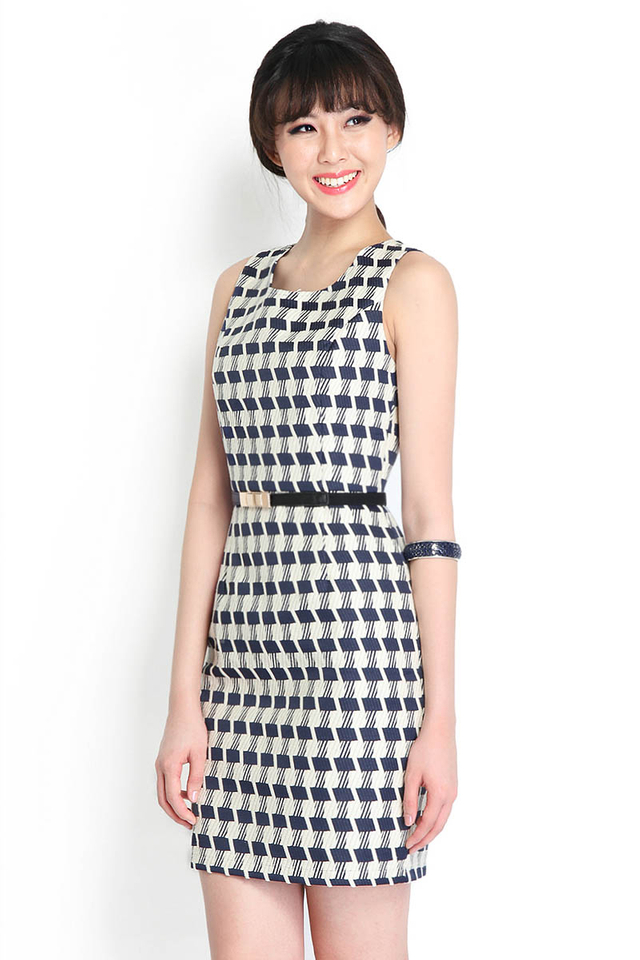Town Square Dress In Midnight Blue
