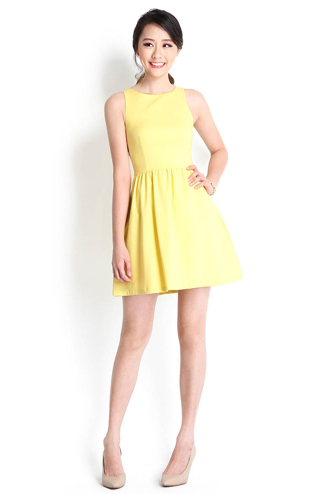 The Illusionist Dress In Yellow
