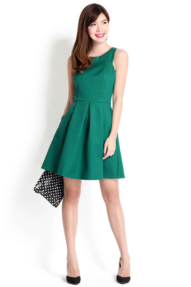 Pine For Love Dress In Green