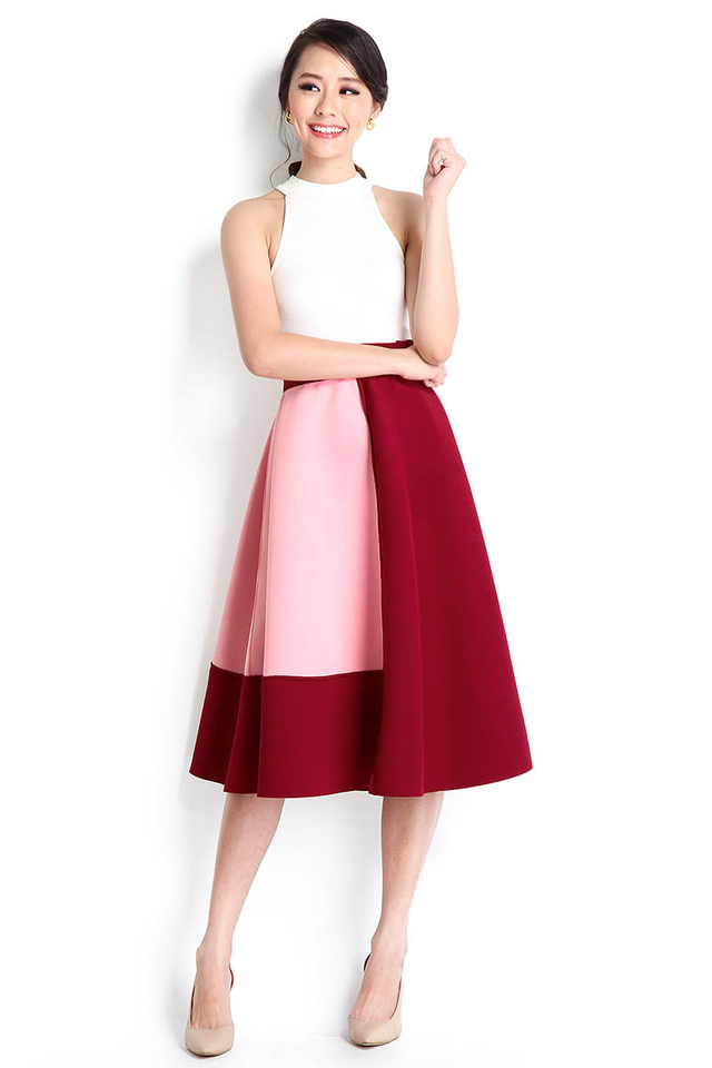 Le Grand Skirt In Wine