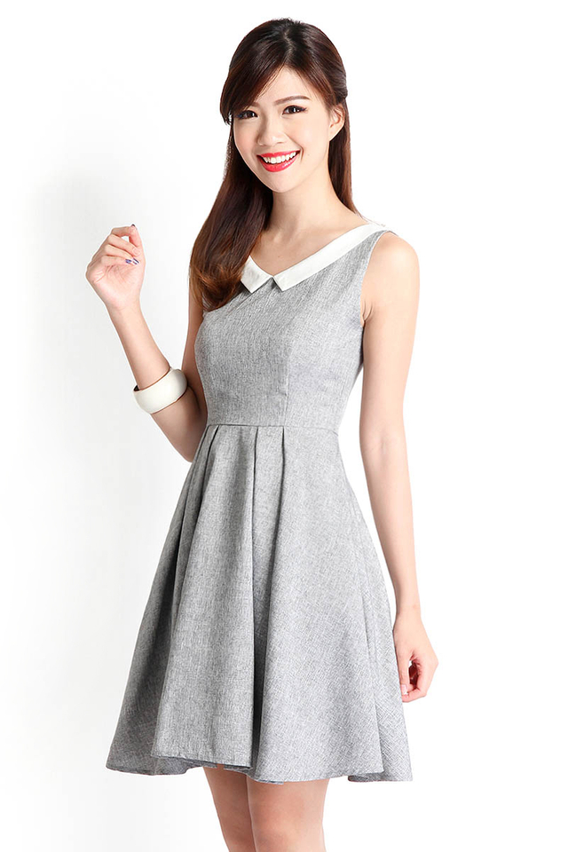[BO] House Of Ravenclaw Dress In Heather Grey