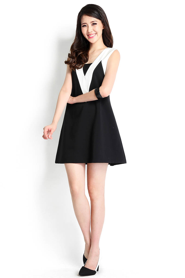 Top Of The Twirl Dress In Black