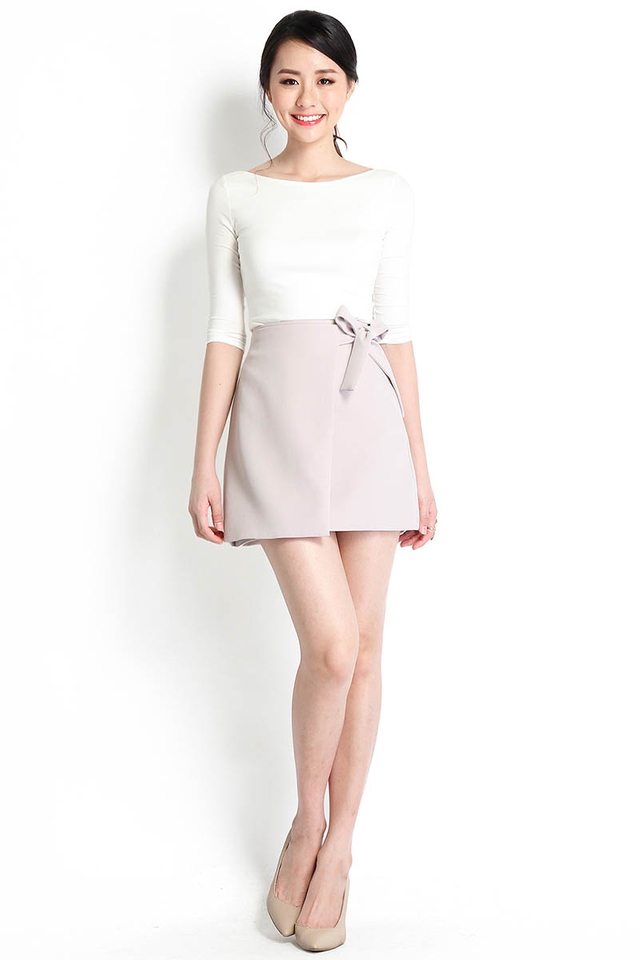 Road Less Travelled Skirt In Dove Grey