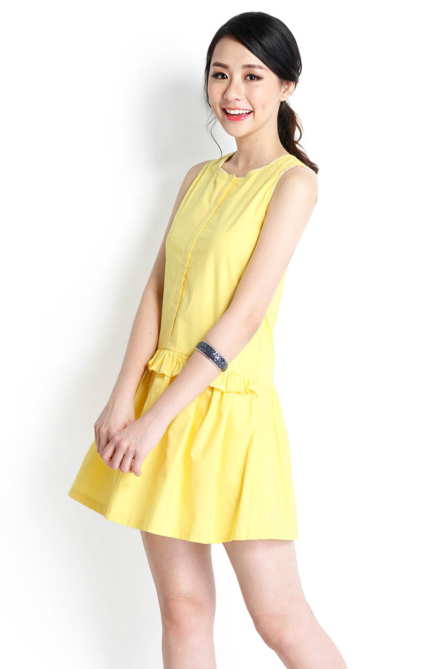 Hopscotch Playdate Dress In Yellow