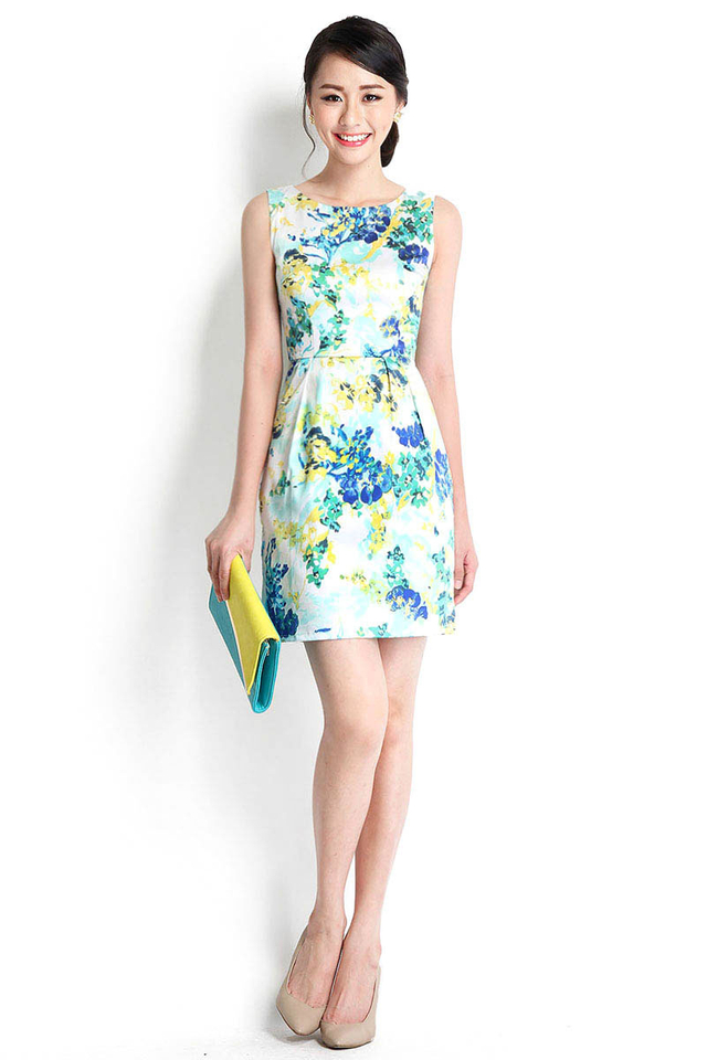 Printmaker Dress In Sunshine Florals