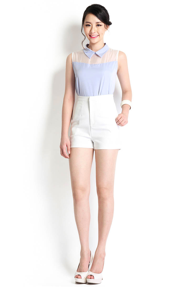Intrinsically Whimsical Top In Soft Blue
