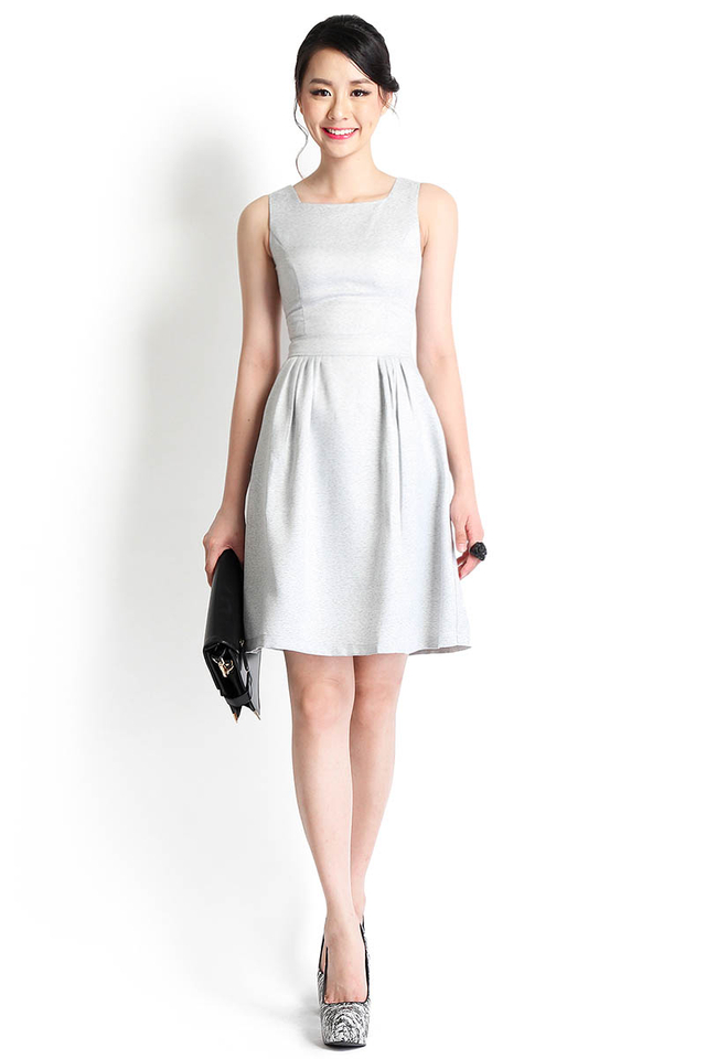Business And Leisure Dress In Heather Grey