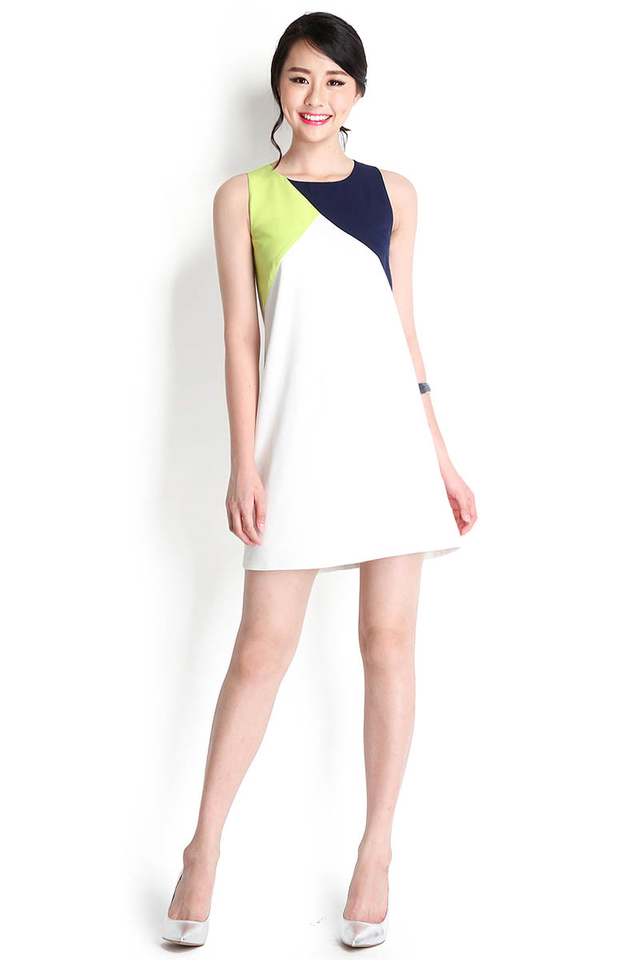 Happy Together Dress In Lime
