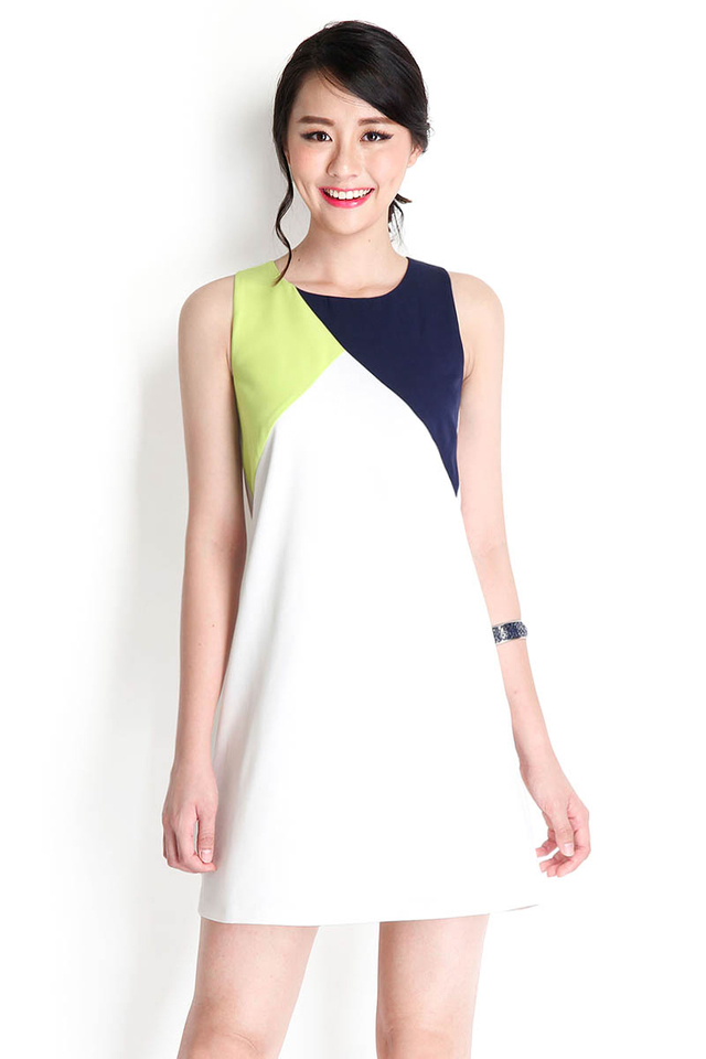 Happy Together Dress In Lime