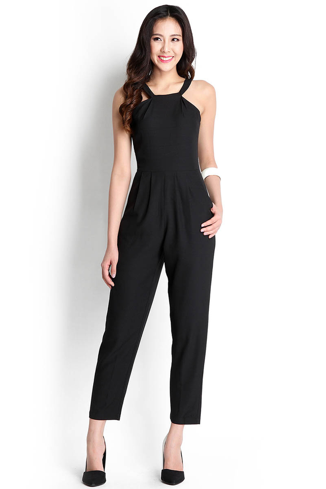 Press Conference Jumpsuit In Classic Black