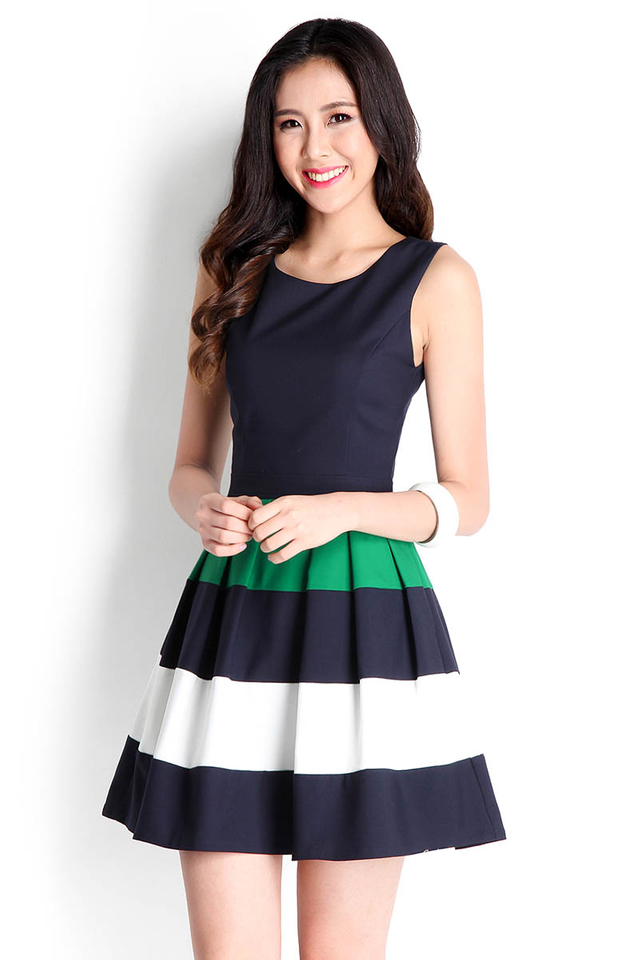 Cupcakes And Cashmere Dress In Midnight Blue