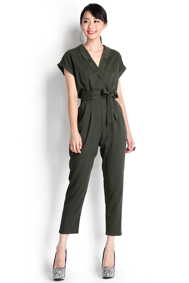 Cape Town Jumpsuit In Olive