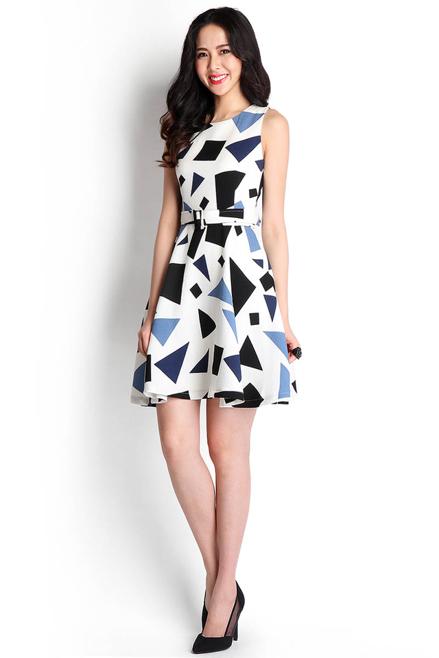 All Shapes And Sizes Dress In Geometrical Prints