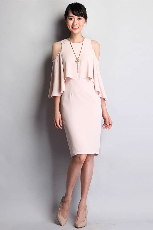At First Sight Dress In Pale Pink