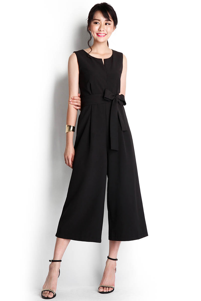 Exceeding Expectations Jumpsuit In Classic Black