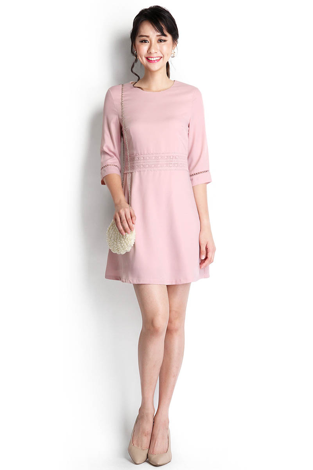 Gone With The Wind Dress In Dusty Pink