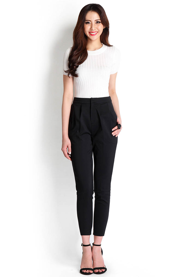 Clad In Confidence Pants In Classic Black