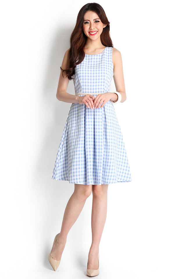 Sweet Escape Dress In Gingham Prints