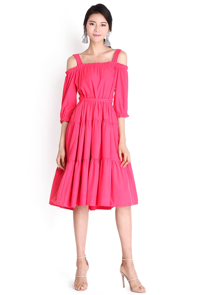 That Summer Glow Dress In Hot Pink