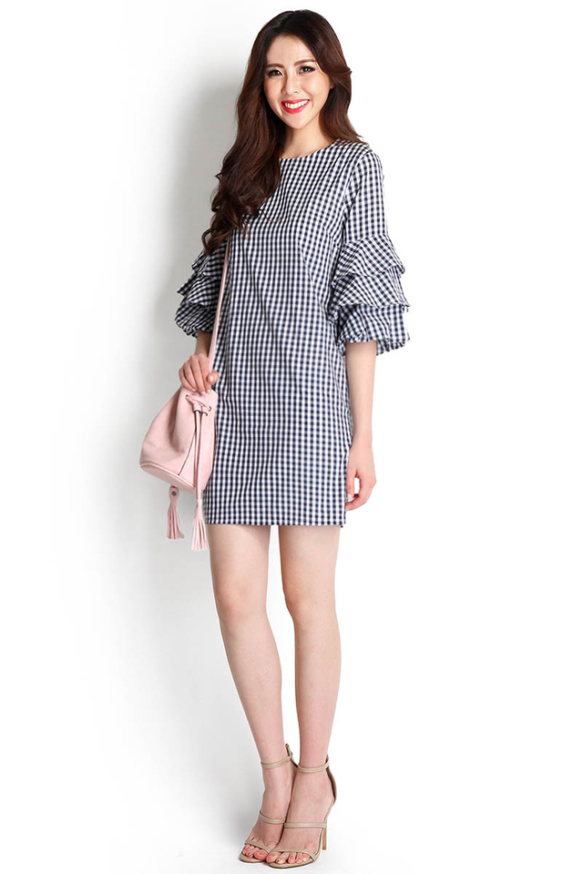 Girls' Night Out Dress In Gingham Prints
