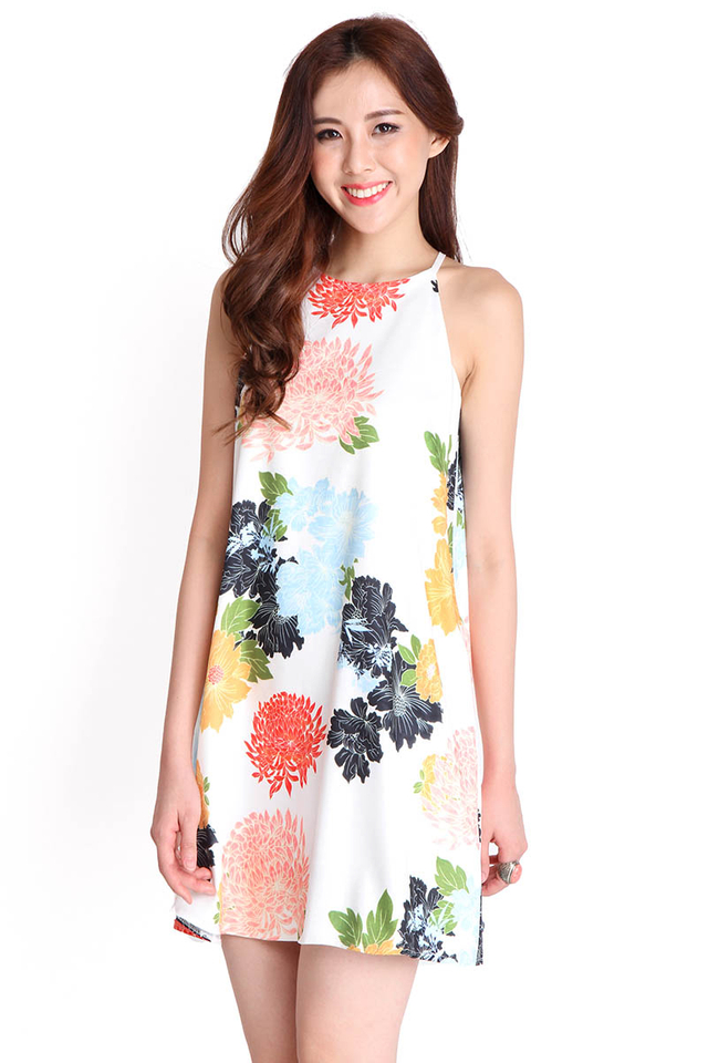 Tropical Bay Dress In Blooms
